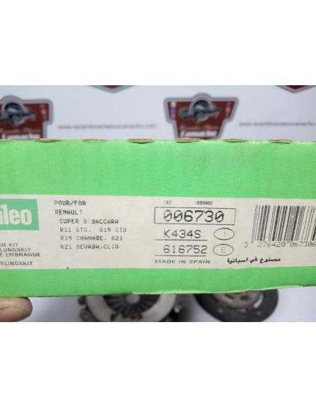 KIT DE EMBRAGUE RENAULT 9 , 11 ,SUPER 5 ,19,21,CLIO MOTOR 1.7 GASOLINA