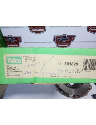 KIT DE EMBRAGUE FORD ESCORT XR3i , ORION 1.8 GASOLINA Y DIESEL