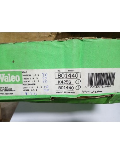 KIT EMBRAGUE SEAT IBIZA,CORDOBA ,TOLEDO Y VW GOLF III 1.9 D Y TD