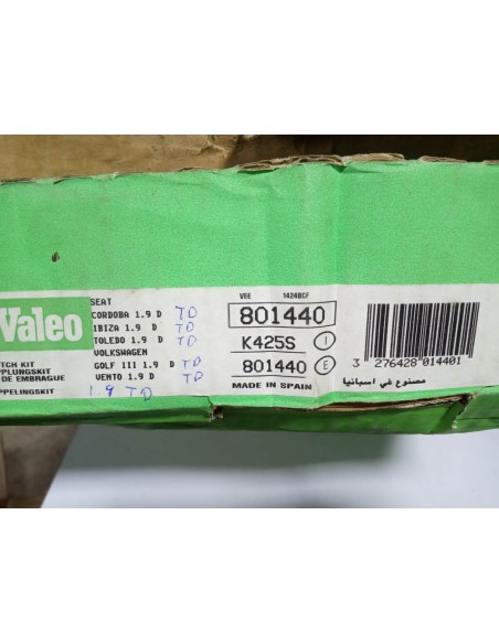 KIT EMBRAGUE SEAT IBIZA,CORDOBA ,TOLEDO Y VW GOLF III 1.9 D Y TD