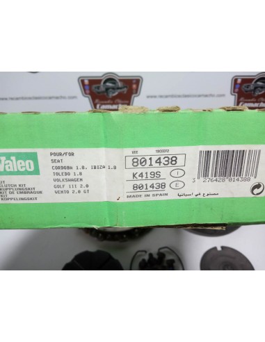 KIT DE EMGRAGUE SEAT CORDOBA,TOLEDO,LEON,IBIZA,VW GOLF GASOLINA