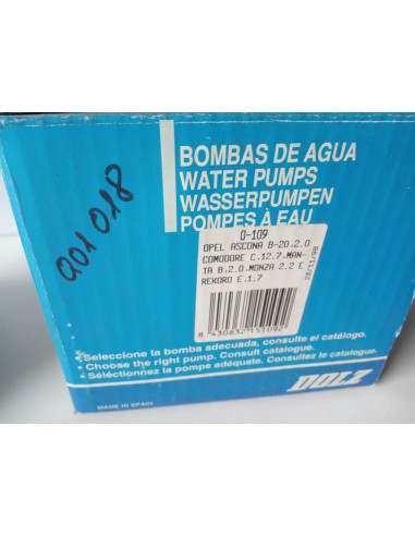 BOMBA DE AGUA OPEL MANTA ,MONZA,ASCONA Y REKORD