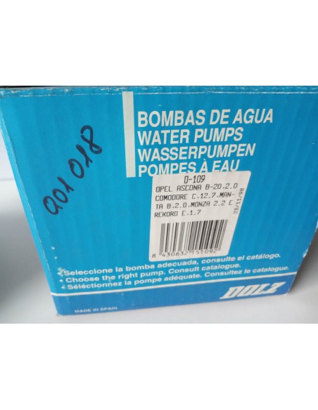 BOMBA DE AGUA OPEL MANTA ,MONZA,ASCONA Y REKORD