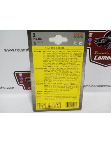 JUEGO 4 BUJIAS CITROEN ,PEUGEOT ,RENAULT ,TALBOT Y LAND ROVER