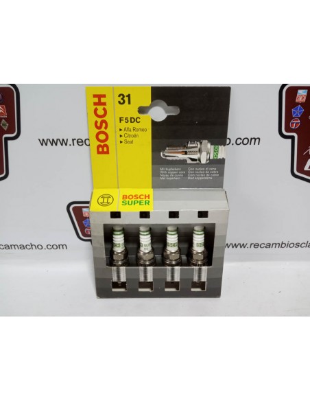 JUEGO DE 4 BUJIAS ALFA ROMEO 155, 164 ,CITROEN AX Y SEAT IBIZA,MALAGA,RONDA