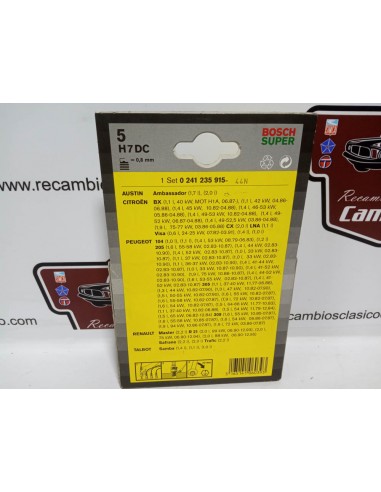 JUEGO 4 BUJIAS CITROEN BX,CX,VISA,PEUGEOT 205,309,RENAULT 21,ETC