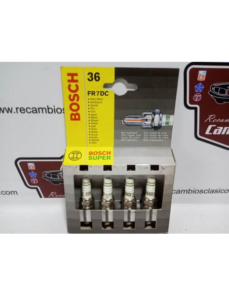 JUEGO DE 4 BUJIAS BOSCH FORD, NISSAN,OPEL KADETT ,ETC