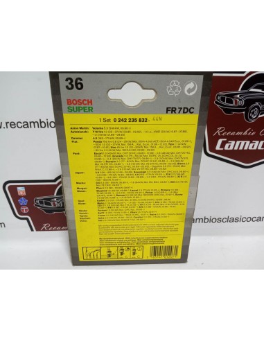 JUEGO DE 4 BUJIAS BOSCH FORD, NISSAN,OPEL KADETT ,ETC