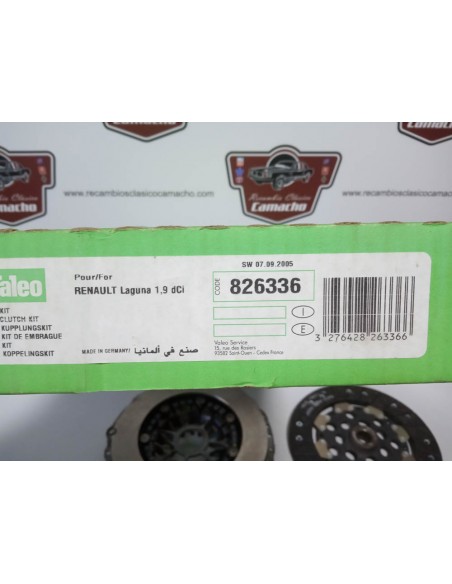 KIT DE EMBRAGUE RENAULT LAGUNA II 1.9 DCI