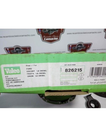 KIT DE EMBRAGUE FORD ESCORT , ORION Y FIESTA 1.8 DIESEL