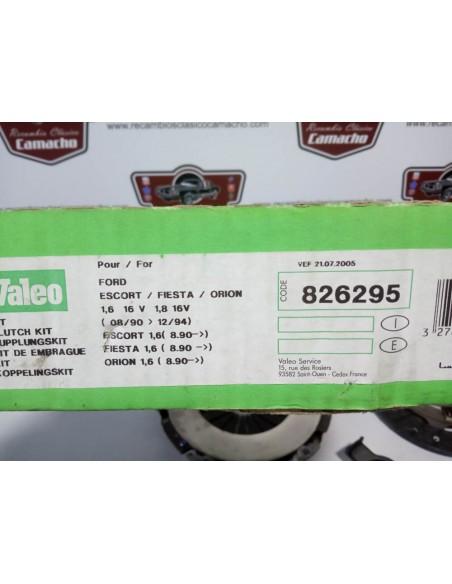 KIT DE EMBRAGUE FORD ESCORT XR3i ,ORION 1.6 Y FIESTA XR2i