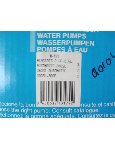 BOMBA DE AGUA MERCEDES 190 , 260 Y 300
