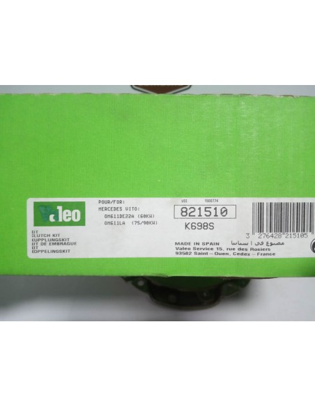 KIT DE EMBRAGUE 2 PIEZAS MERCEDES VITO Y SPRINTER DIESEL (DEL 95 A 2003)