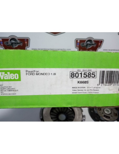KIT DE EMBRAGUE FORD MONDEO I GASOLINA 1.6 Y 1.8