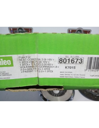 KIT DE EMBRAGUE SEAT CORDOBA,IBIZA,TOLEDO,VOLKSWAGEN GOLF Y PASSAT TDI