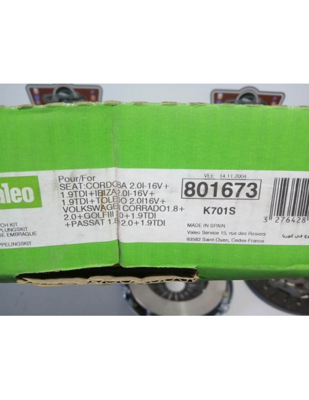 KIT DE EMBRAGUE SEAT CORDOBA,IBIZA,TOLEDO,VOLKSWAGEN GOLF Y PASSAT TDI