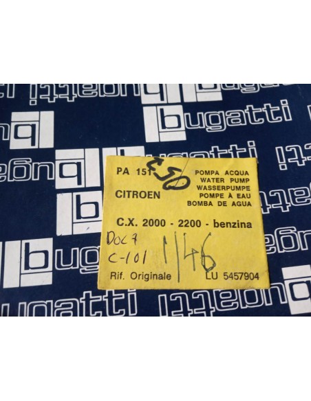 BOMBA DE AGUA CITROEN CX 2.0,2.2 Y 2.4 PALAS