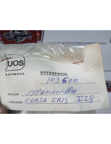 MANILLA EXTERIOR PUERTA IZQUIERDA OPEL CORSA A (GRIS)