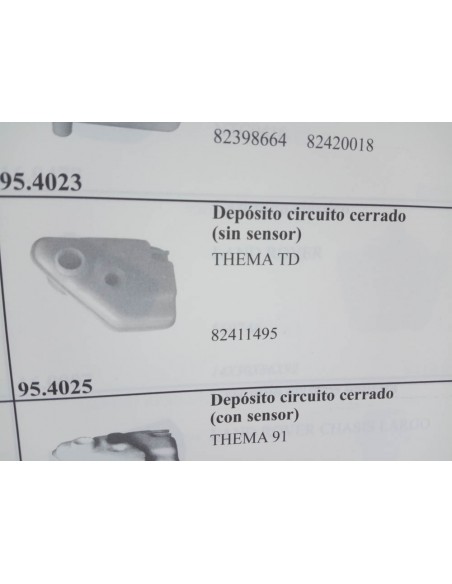 BOTELLA DEPOSITO EXPANSION FIAT CROMA DIESEL Y LANCIA THEMA TD