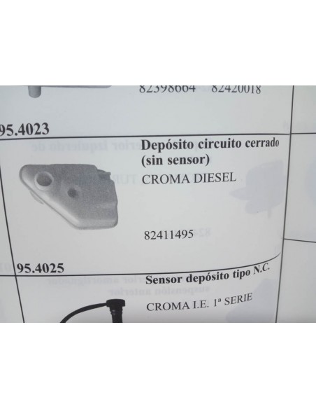 BOTELLA DEPOSITO EXPANSION FIAT CROMA DIESEL Y LANCIA THEMA TD