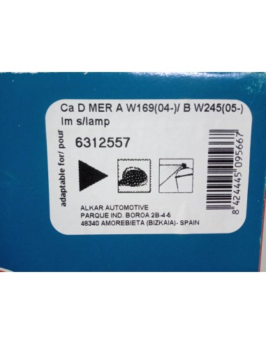 CARCASA ESPEJO DERECHO MERCEDES BENZ CLASE A W169  Y CLASE B W245