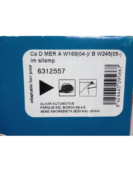 CARCASA ESPEJO DERECHO MERCEDES BENZ CLASE A W169  Y CLASE B W245