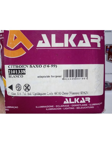 PILOTO DELANTERO IZQUIERDO BLANCO CITROEN SAXO (A PARTIR DEL 96)