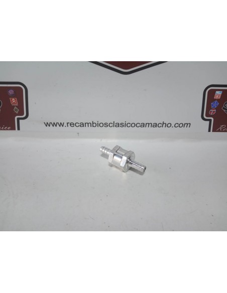 VALVULA DE RETENCION ANTIRRETORNO GASOLINA UNIVERSAL (8mm)