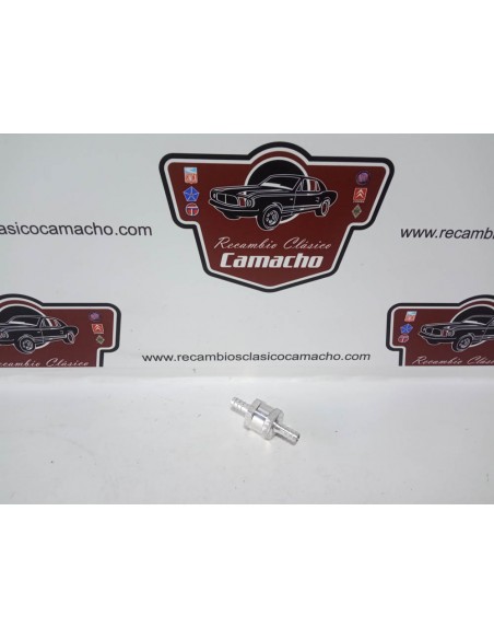 VALVULA DE RETENCION ANTIRRETORNO GASOLINA UNIVERSAL (8mm)