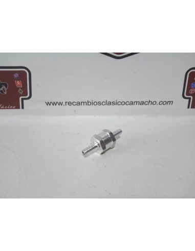 VALVULA DE RETENCION ANTIRRETORNO GASOLINA UNIVERSAL (8mm)