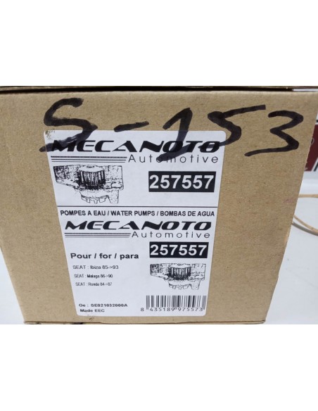 BOMBA DE AGUA SEAT IBIZA, MALAGA Y RONDA ( SYSTEM PORSCHE)