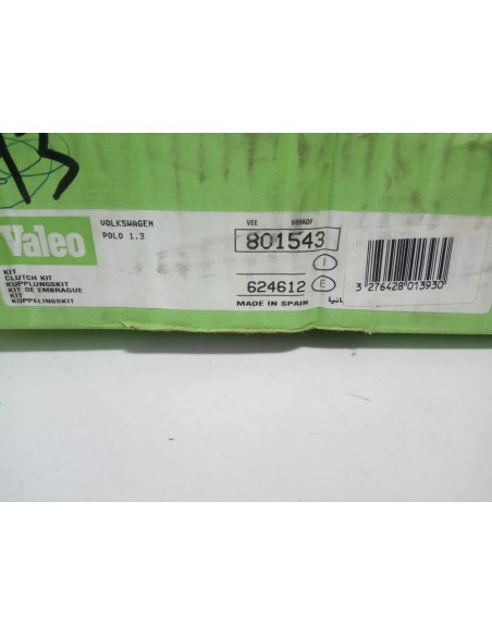 KIT DE EMBRAGUE VOLKSWAGEN POLO 1.3 (HASTA EL 8/85)