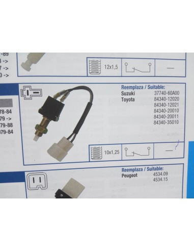 INTERRUPTOR LUZ DE FRENO TOYOTA CELICA,COROLLA ,SUPRA,ETC