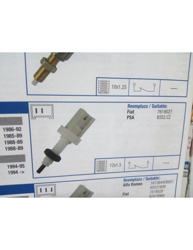 INTERRUPTOR LUZ DE FRENO FIAT UNO , DUCATO,LANCIA Y 10, DELTA,ETC