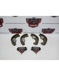 KIT ZAPATAS Y BOMBINES TRASEROS SEAT IBIZA, MALAGA ,RITMO,RONDA Y PANDA