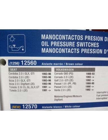 MONOCONTACTO PRESION DE ACEITE GOLF, CORRADO, TOLEDO,IBIZA , ETC