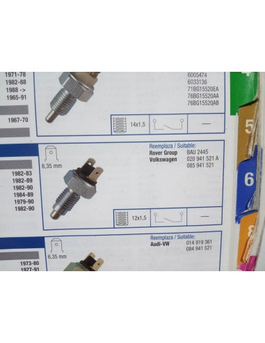 INTERRUPTOR LUZ MARCHA ATRAS VW, SEAT ,AUSTIN Y ROVER