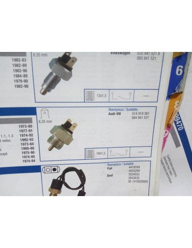 INTERRUPTOR LUZ MARCHA ATRAS AUDI , PORSCHE Y VOLKSWAGEN