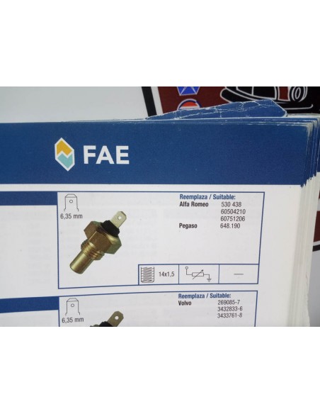 TERMORESISTENCIA DE TEMPERATURA ALFA ROMEO Y PEGASO