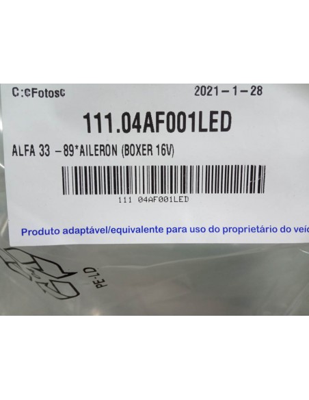 ALERON TRASERO CON LUZ ALFA ROMEO 33 BOXER 16V