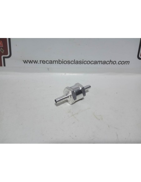 VALVULA DE RETENCION ANTIRRETORNO GASOLINA UNIVERSAL (7 mm)