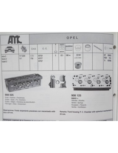 CULATA OPEL KADETT , VECTRA Y ASTRA 1.7 DIESEL