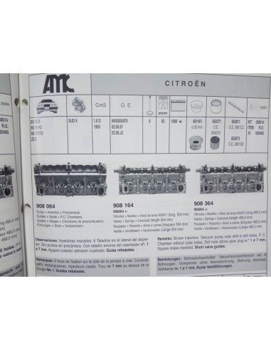 CULATA TALBOT HORIZON, CITROEN BX ,PEUGEOT 205 Y 309 MOTOR 1.9 D