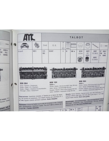 CULATA TALBOT HORIZON, CITROEN BX ,PEUGEOT 205 Y 309 MOTOR 1.9 D