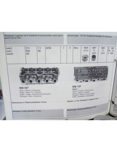 CULATA OPEL COMBO Y CORSA A Y B MOTOR 1.7 D DIESEL ISUZU