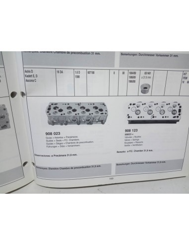 CULATA OPEL KADETT E,D , ASCONA C Y ASTRA D MOTOR 1.6 DIESEL