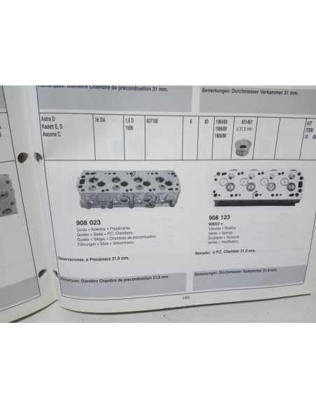 CULATA OPEL KADETT E,D , ASCONA C Y ASTRA D MOTOR 1.6 DIESEL