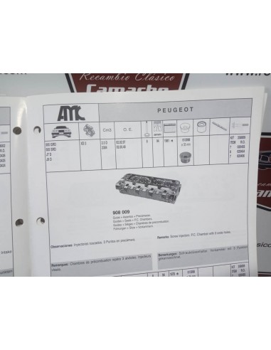 CULATA FORD SIERRA Y PEUGEOT 505 MOTOR 2.3 DIESEL