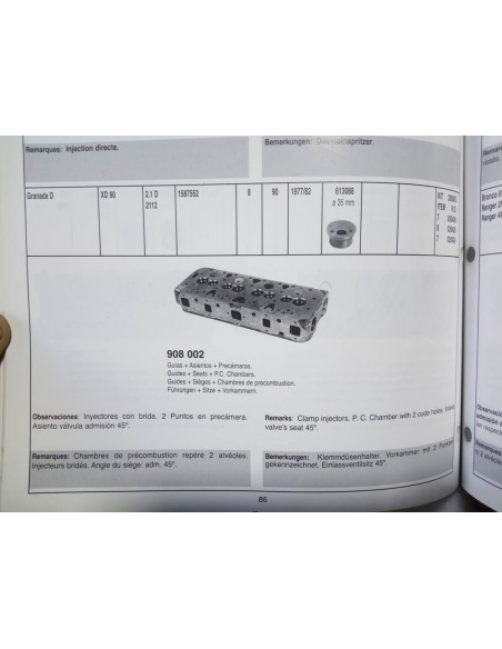 CULATA FORD GRANADA Y PEUGEOT 504 MOTOR 2.1 DIESEL