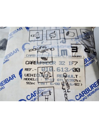 CARBURADOR ZENITH 32 IF 7 RENAULT  5,6,7 Y 12